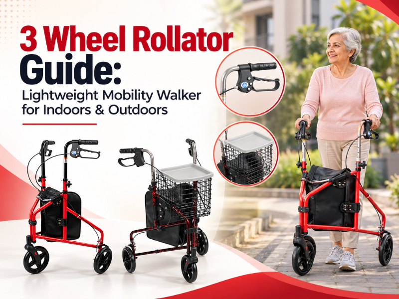 3 Wheel Rollator Guide: Lightweight Mobility Walker for Indoors & Outdoors
