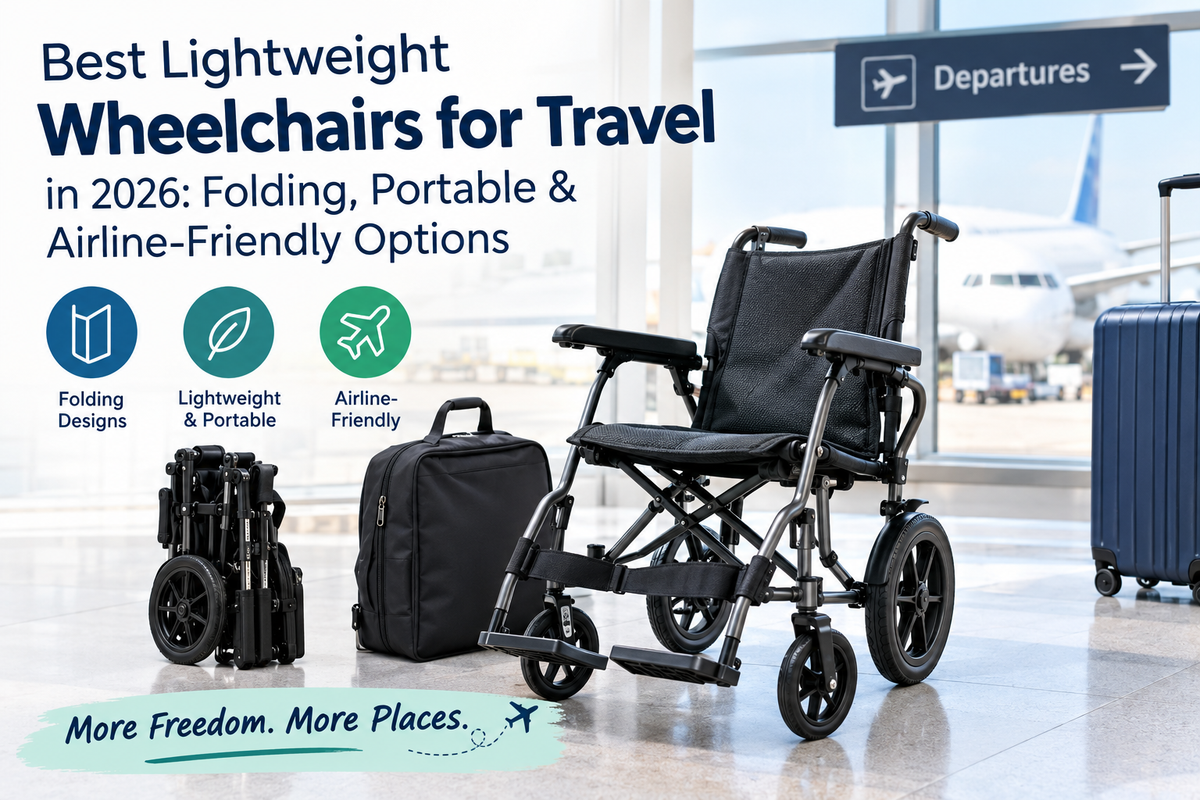 Best Lightweight Wheelchairs for Travel in 2026: Folding, Portable & Airline-Friendly Options