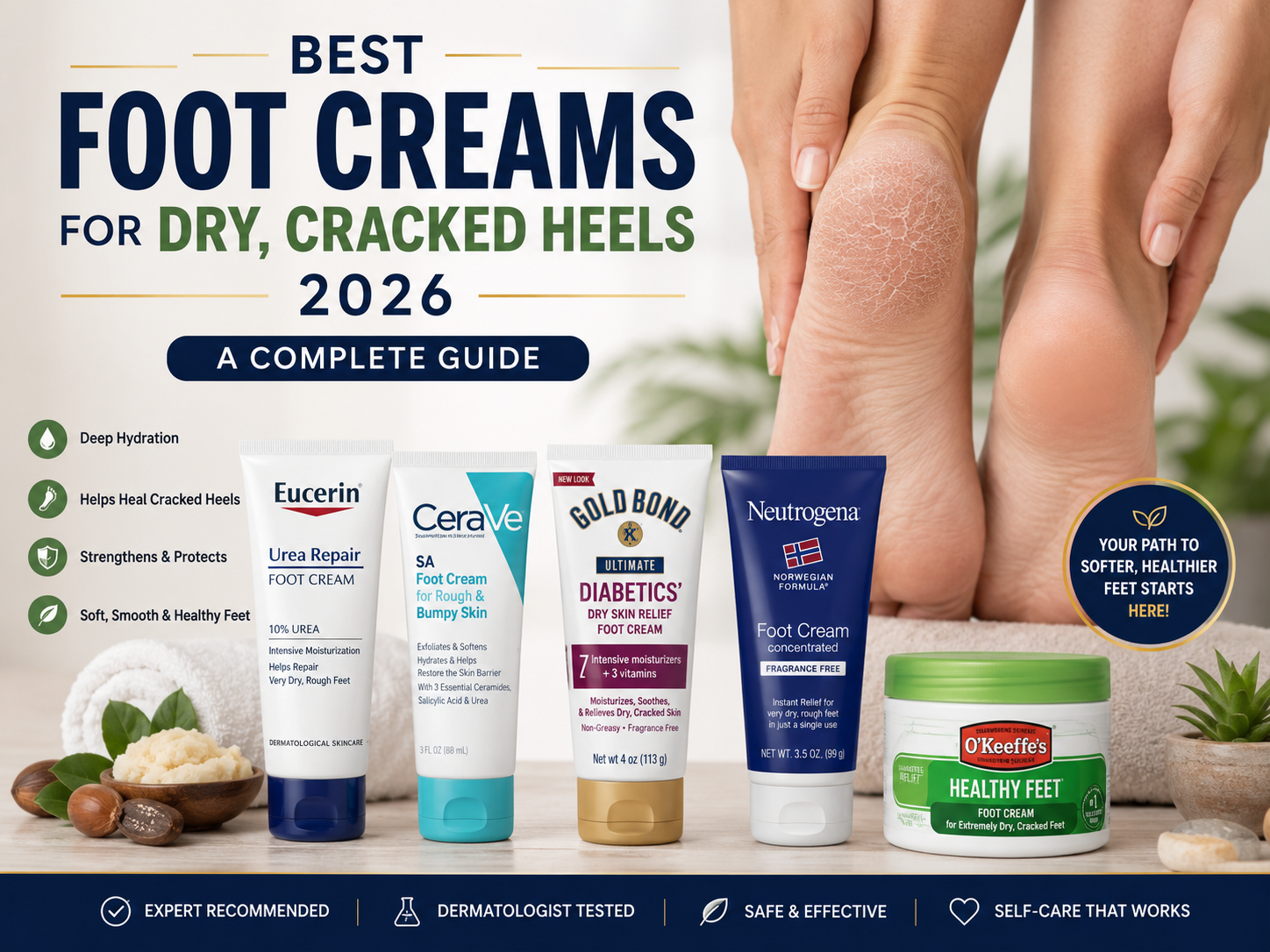 Best Foot Creams for Dry Cracked Heels 2026: A Complete Guide