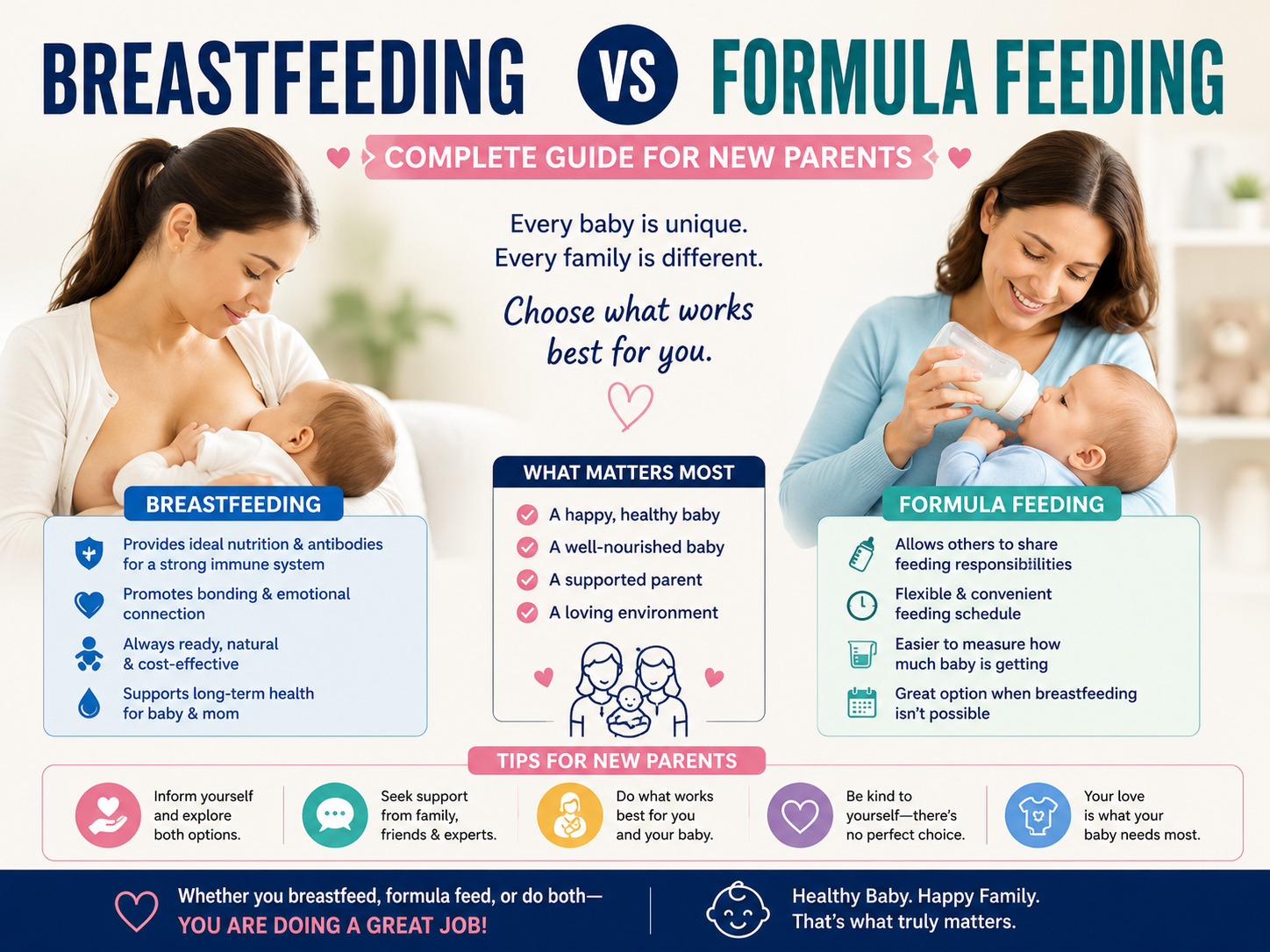 Breastfeeding vs Formula Feeding: Complete Guide for New Parents