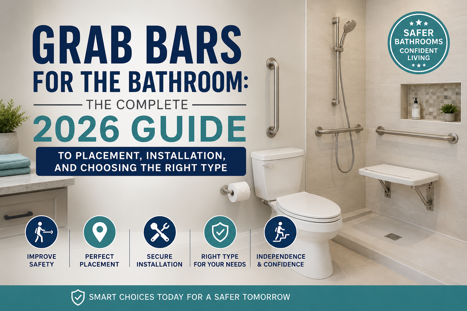 Grab Bars for the Bathroom: The Complete 2026 Guide to Placement, Installation, and Choosing the Right Type