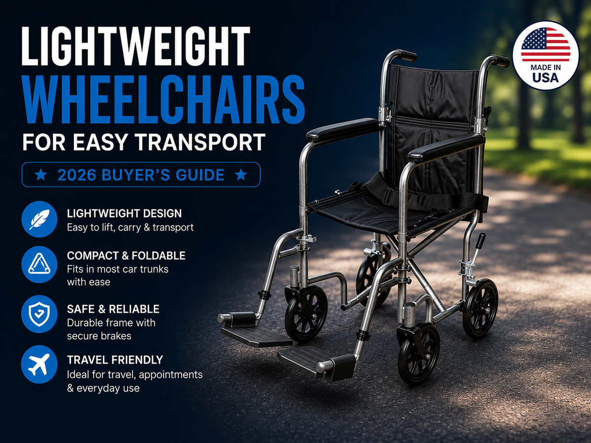 Lightweight wheelchair for transport