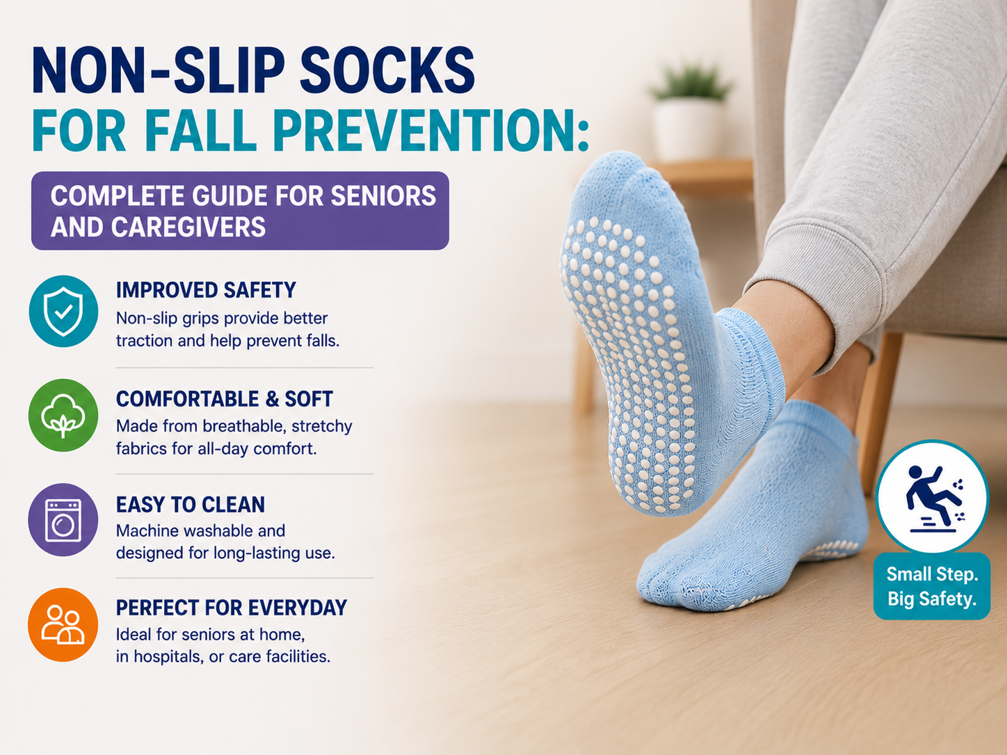 Non-Slip Socks for Fall Prevention