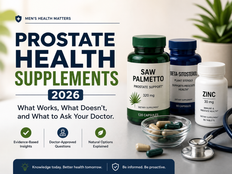 Prostate Health Supplements 2026: What Works, What Doesn't, and What to Ask Your Doctor