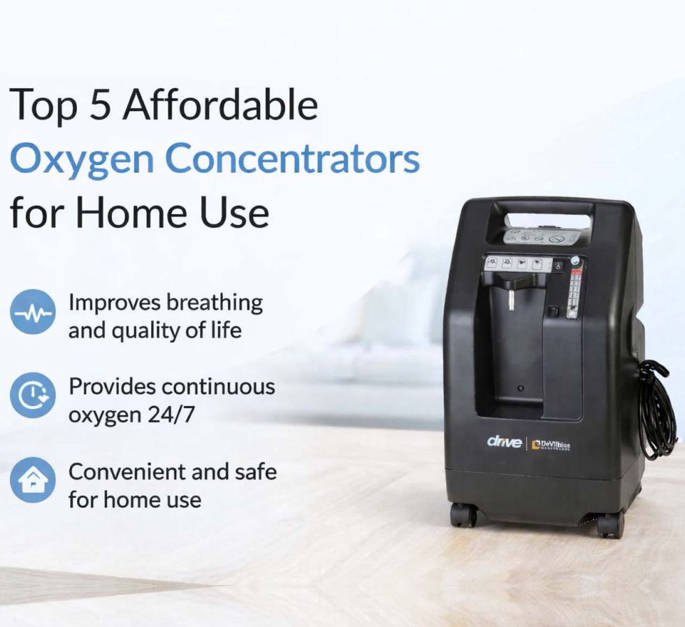 Top 5 Affordable Oxygen Concentrators for Home Use