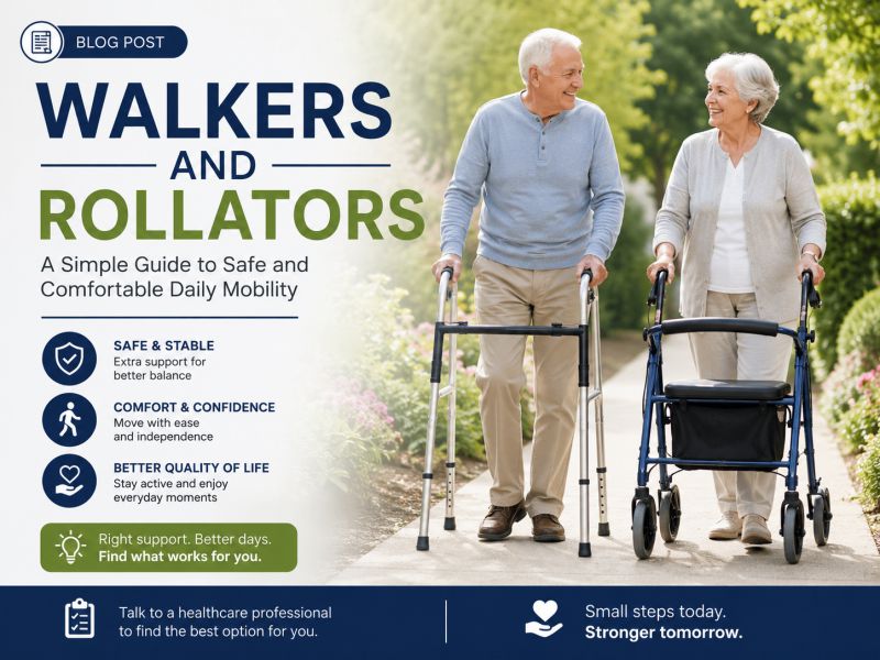 Walkers and Rollators: A Simple Guide to Safe and Comfortable Daily Mobility