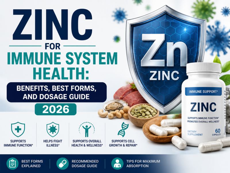 Zinc for Immune System Health: Benefits, Best Forms, and Dosage Guide 2026