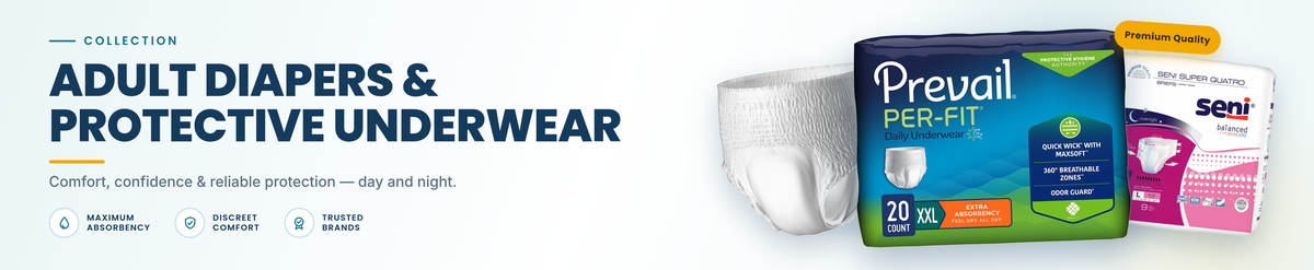 Adult diapers for bedridden patients and caregiver incontinence care