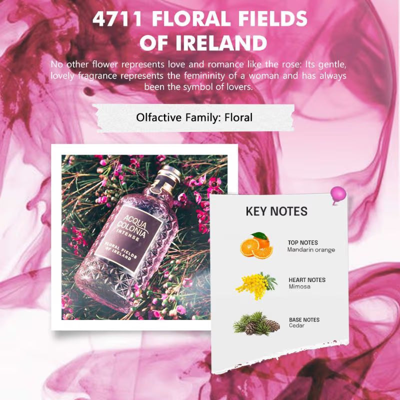 4711 Acqua Colonia Floral Fields of Ireland by 4711 Eau De Cologne Intense Spray (Unisex) for Women