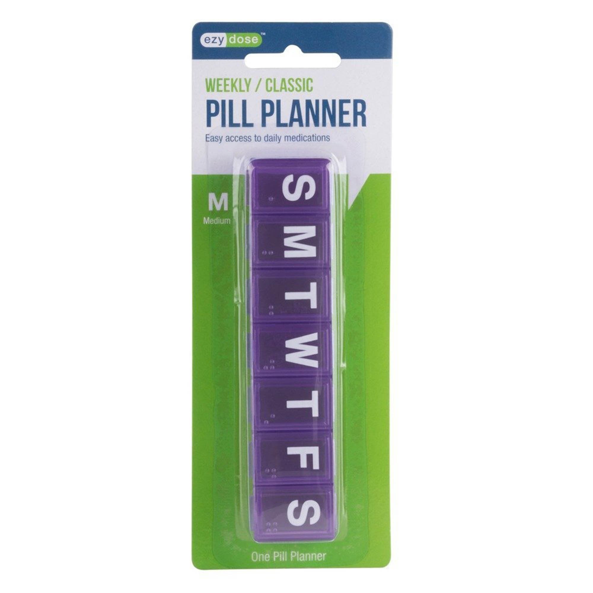 Pill Organizer Ezy Dose Medium 7 Day 1 Dose