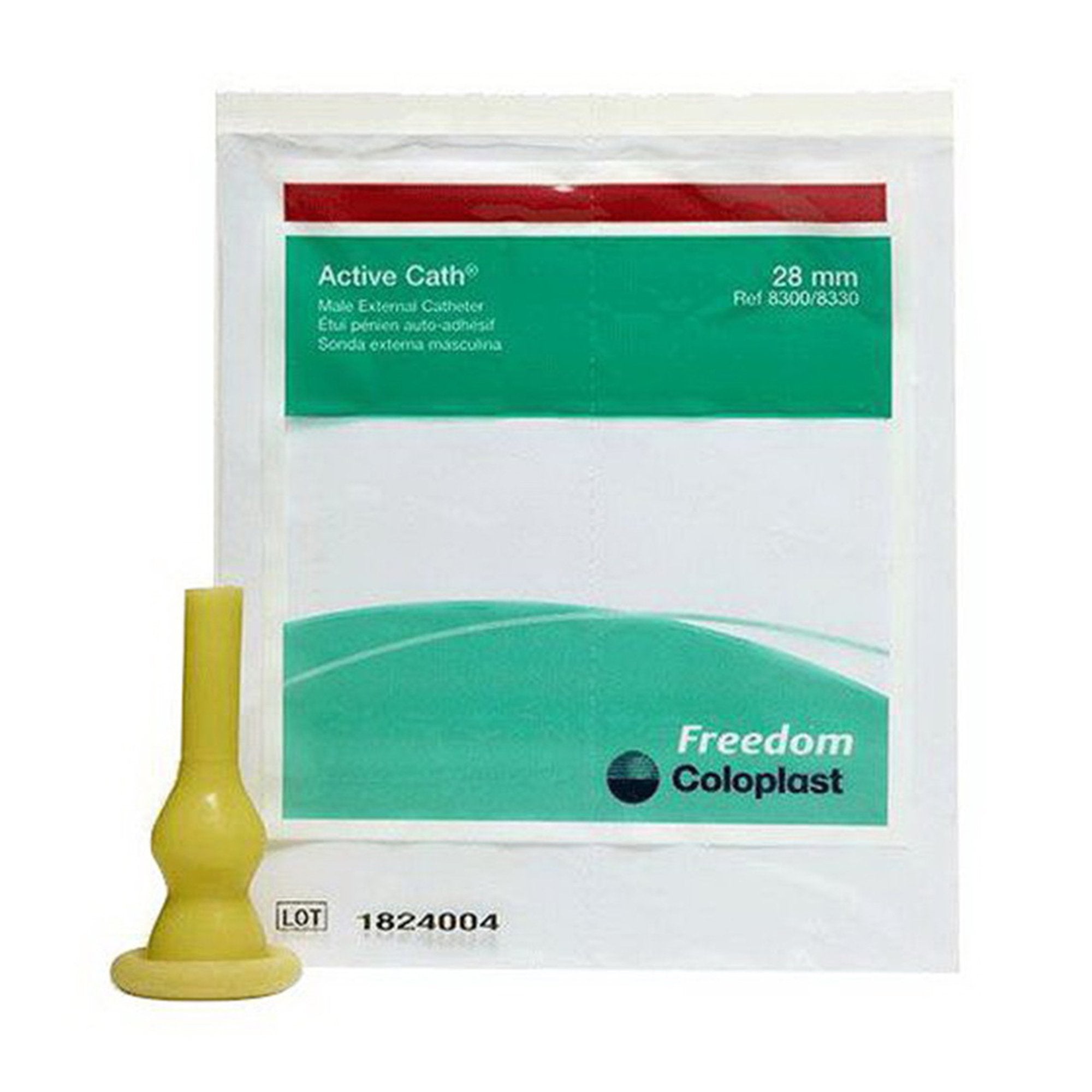 Male External Catheter Active Cath Self-Adhesive Strip Latex Medium