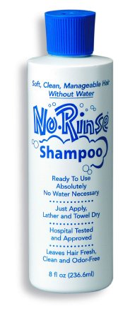 Rinse-Free Shampoo No Rinse 8 oz. Flip Top Bottle Scented