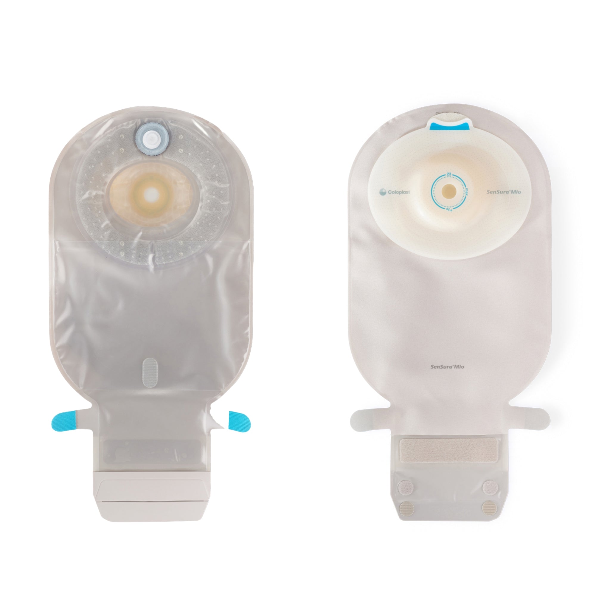 Ostomy Pouch SenSura Mio Convex One-Piece System 11 Inch Length, Maxi Convex Light, Trim to Fit 5/8 to 1 Inch Stoma Drainable | 10/Box