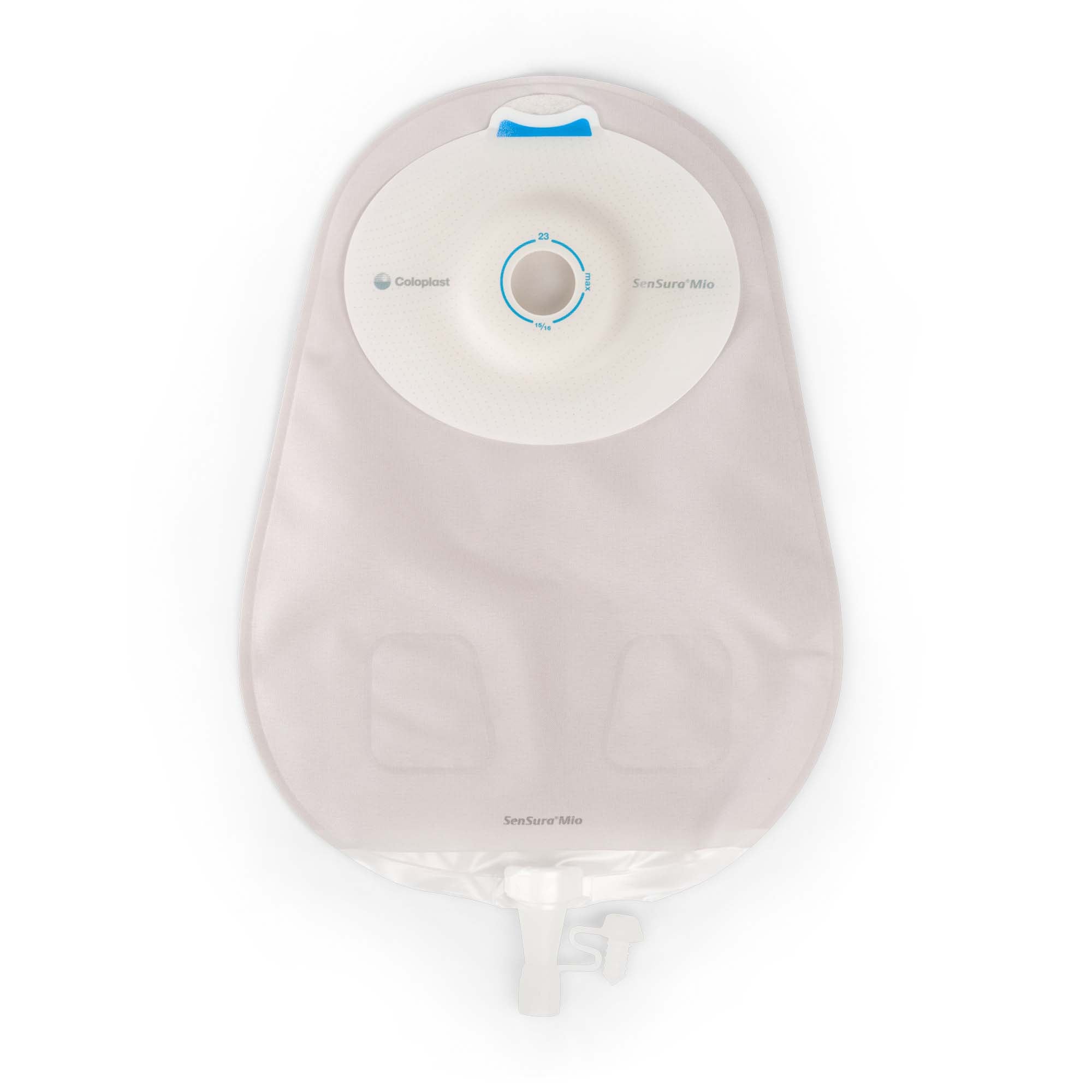Urostomy Pouch SenSura Mio Convex One-Piece System 10-1/2 Inch Length, Maxi Convex Light, Pre-Cut 1-1/8 Inch Stoma Drainable | 10/Box