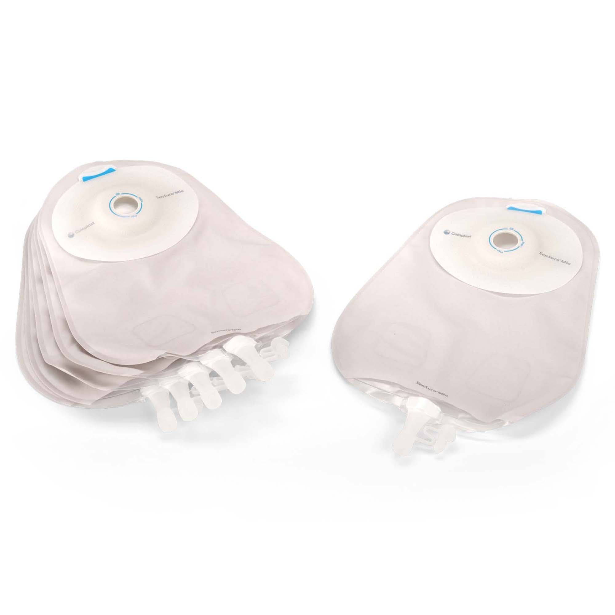Urostomy Pouch SenSura Mio Convex One-Piece System 10-1/2 Inch Length, Maxi Convex Light, Pre-Cut 1-1/8 Inch Stoma Drainable | 10/Box