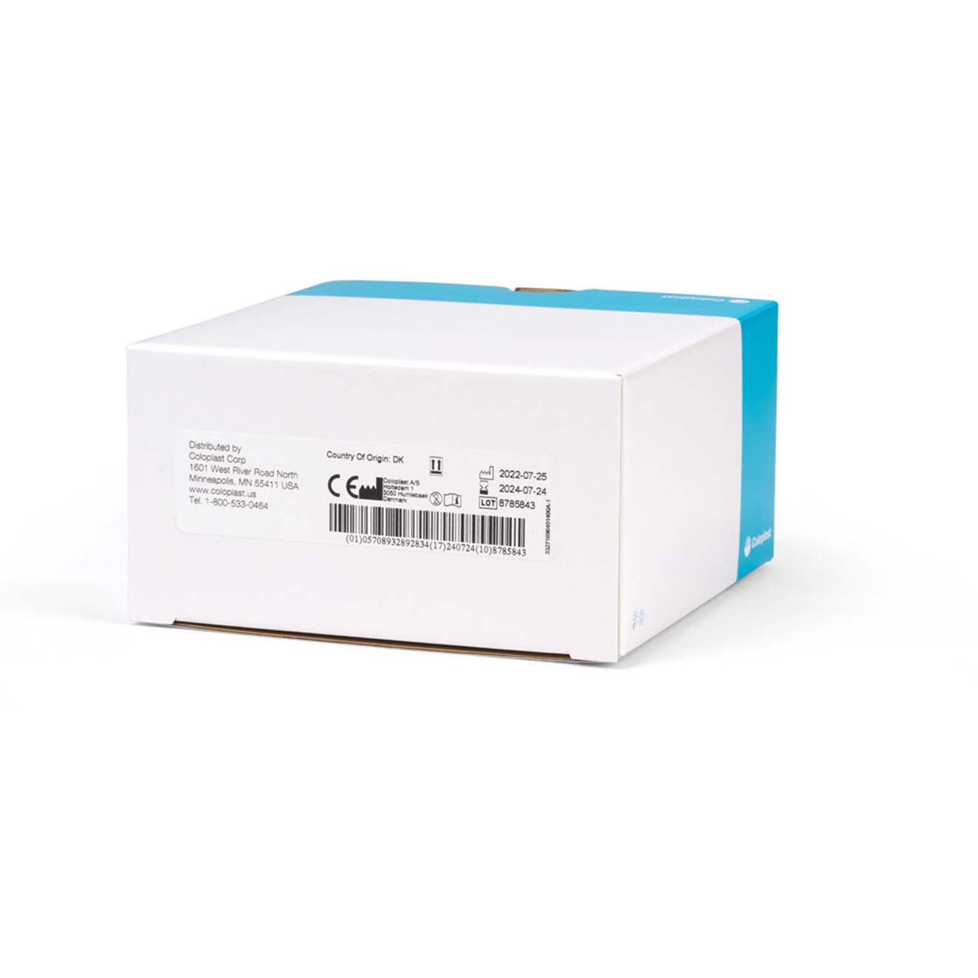 Ostomy Barrier SenSura Mio Click Extended Wear Elastic Adhesive 60 mm Flange Blue Code System 1-3/8 Inch Opening | 5/Box