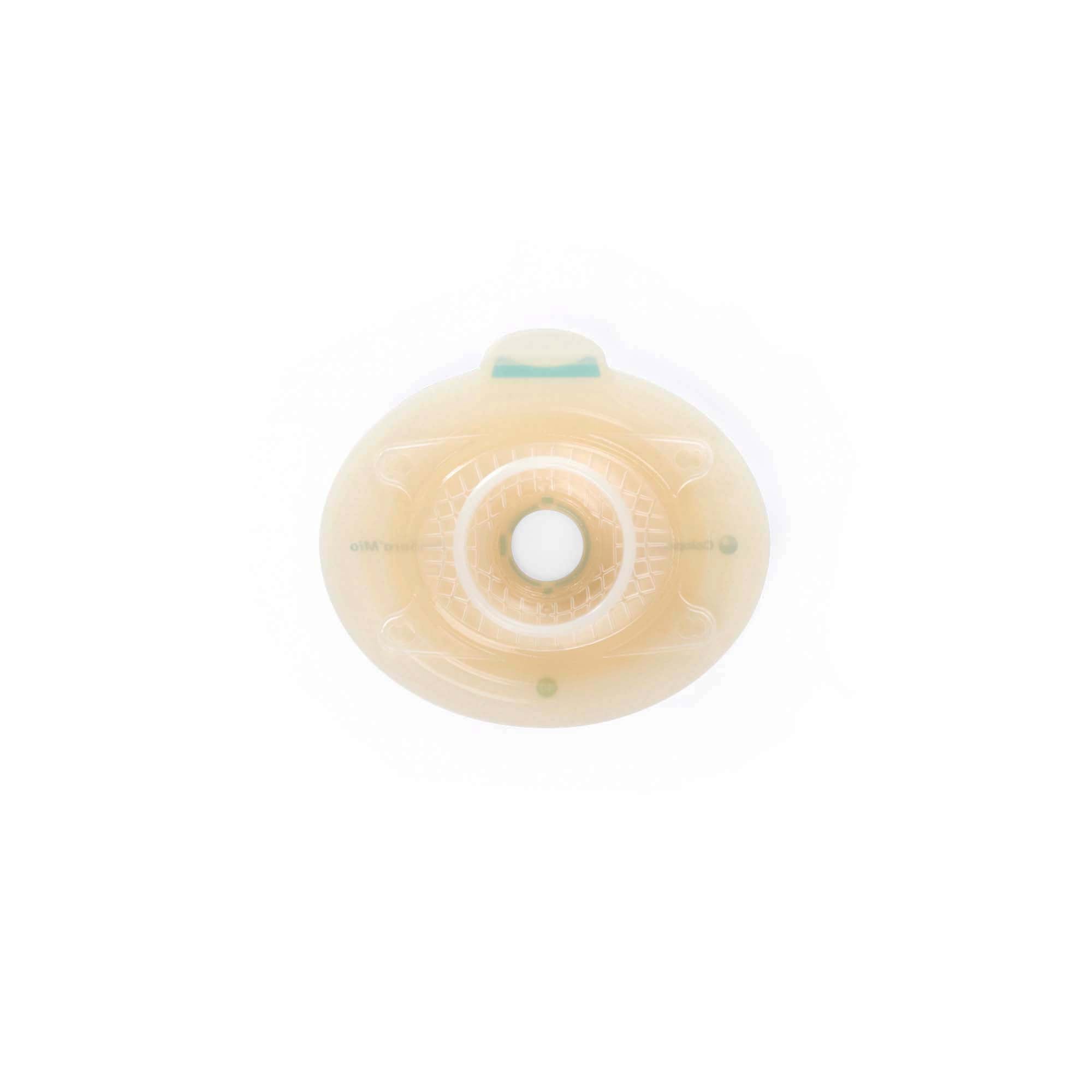Ostomy Barrier SenSura Mio Click Precut, Standard Wear Elastic Adhesive 40 mm Flange Green Code System 11/16 Inch Opening,Packaging Type- Box