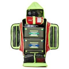 StatPacks G3 Backup Medical Backpack - Red, Urethane-Coated Tarpaulin