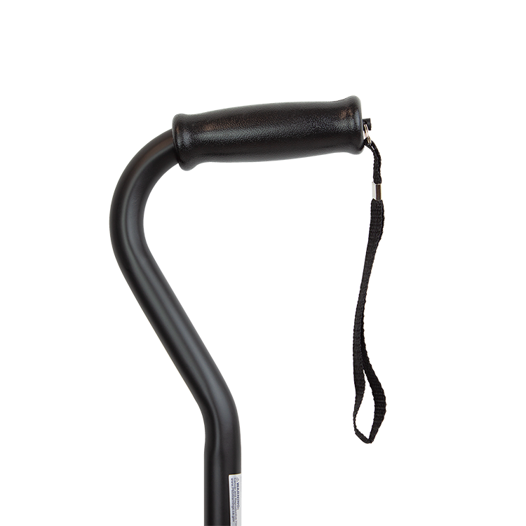 Dynarex Offset Cane - Adjustable Walking Cane for Stability & Support, Lightweight Design, Ergonomic Handle for Comfort, Ideal for Seniors and Mobility Assistance.