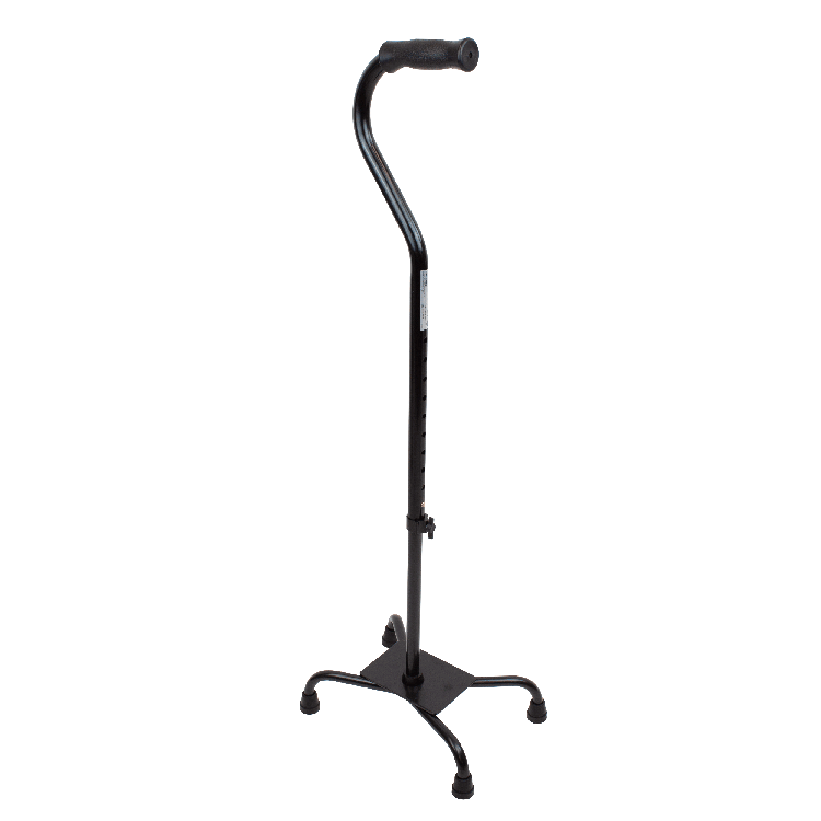 Dynarex Comfort and Sturdy Aluminium lightweight Cane, Round Handle, Offset, Bariatric, T Handle Cane