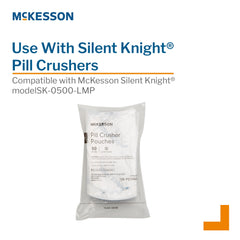 Pill Crusher Pouch McKesson Silent Knight 2 X 4-1/2 Inch, Clear, Plastic, Packaging Type- Case