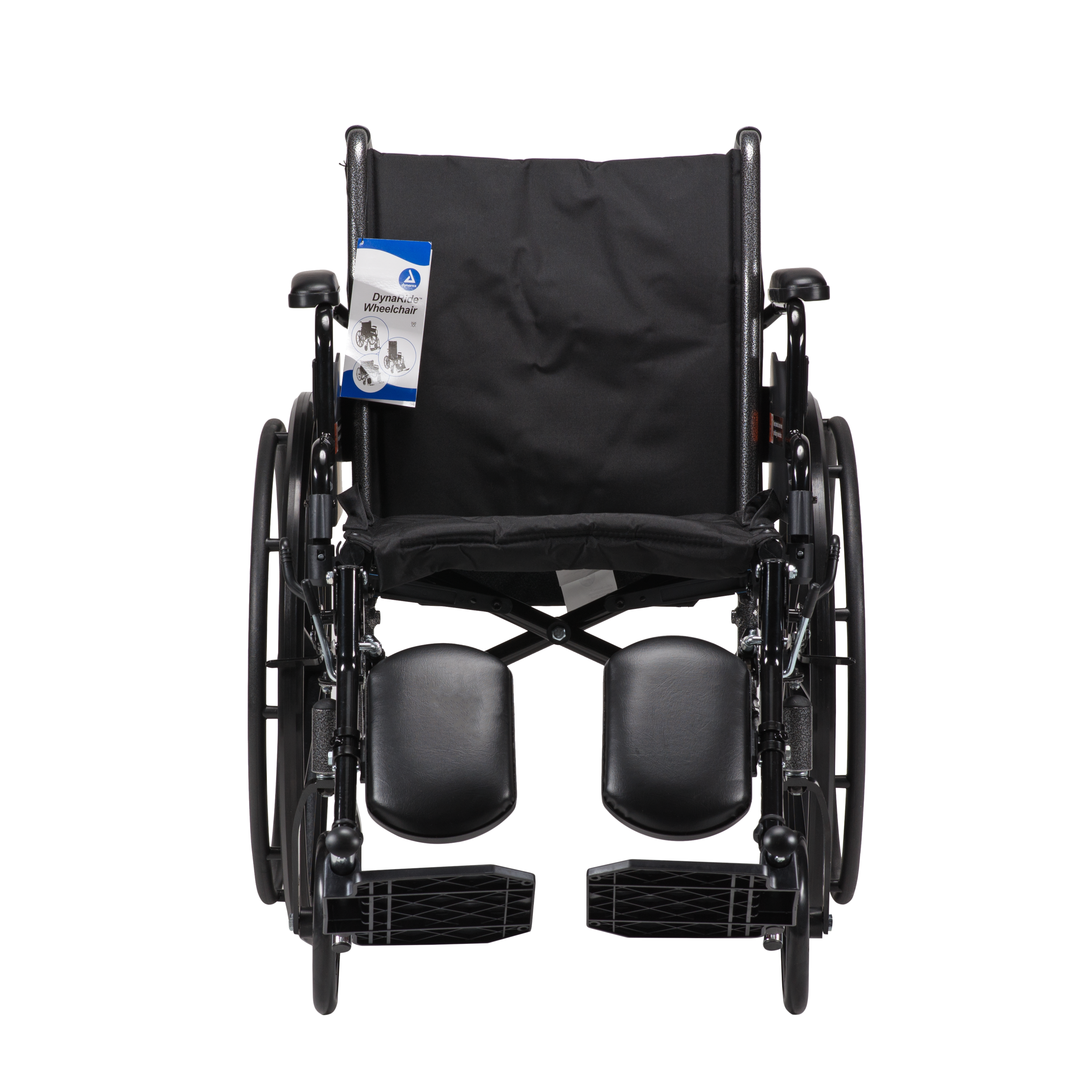 Dynarex DynaRide S3 Lite Wheelchair with Detachable desk-length and Elevating Leg rest ,8" Front 24" Back Wheels ,300 lbs Weight Capacity ,18" x 16" ,10230