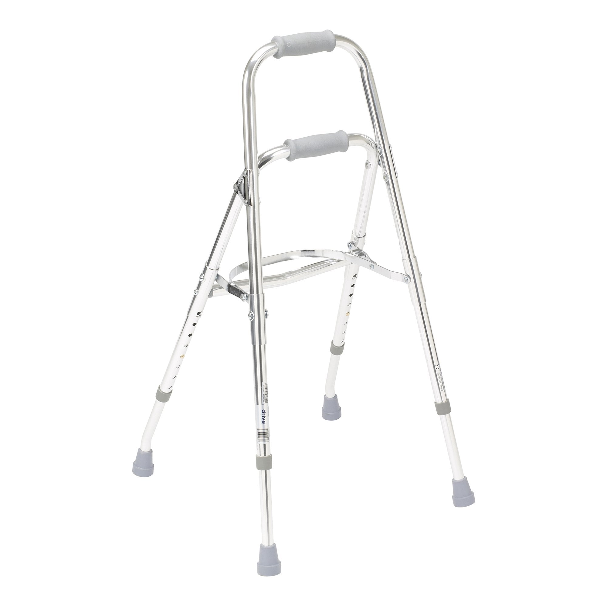 Side Step Folding Walker Adjustable Height drive Hemi Aluminum Frame 300 lbs. Weight Capacity 29 1/2 to 37 Inch Height