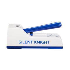 Pill Crusher Silent Knight Hand Operated Blue / White, Packaging Type- Each