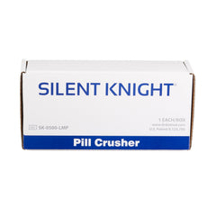 Pill Crusher Silent Knight Hand Operated Blue / White, Packaging Type- Each