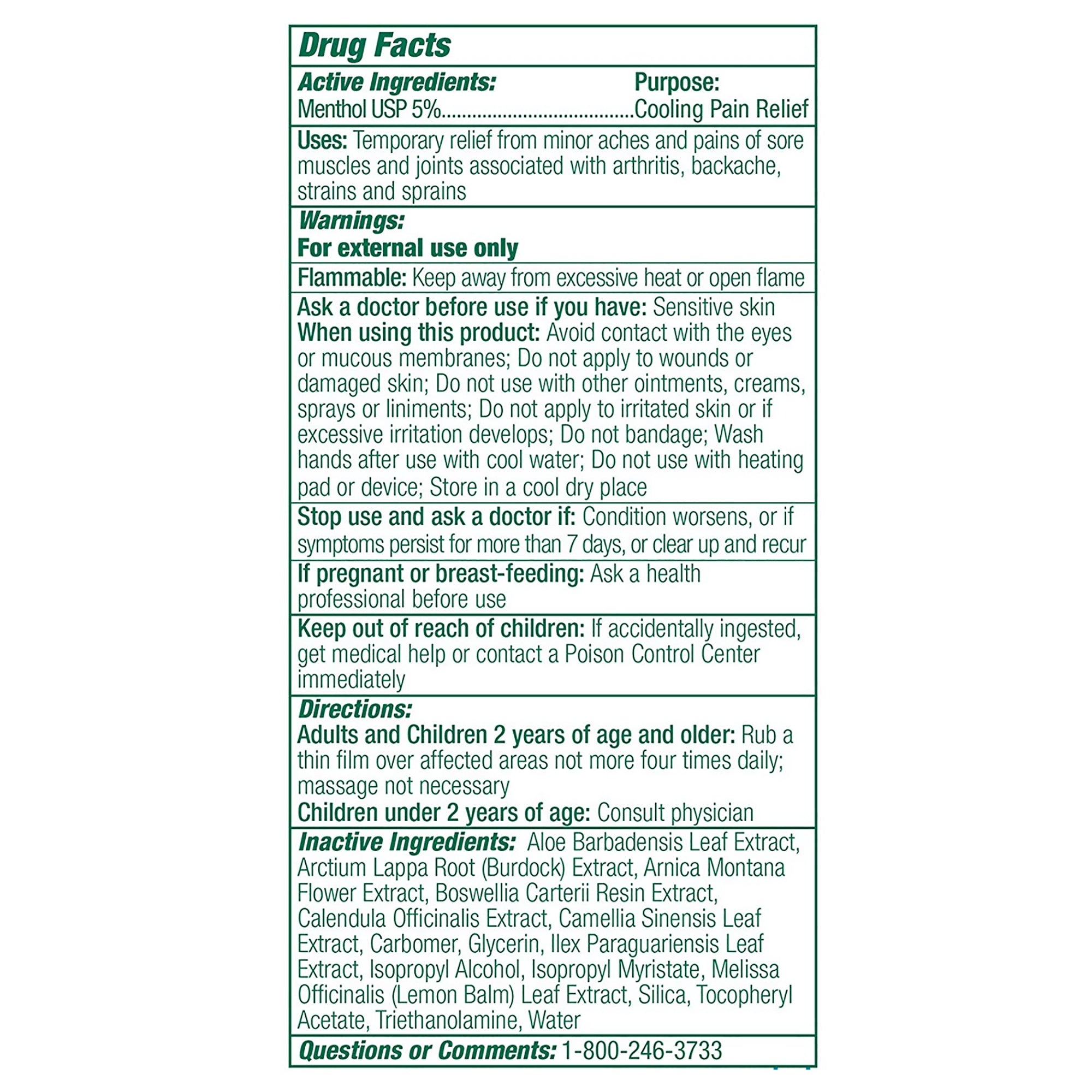 Topical Pain Relief Biofreeze® Professional 5% Strength Menthol Topical Gel 4 oz.