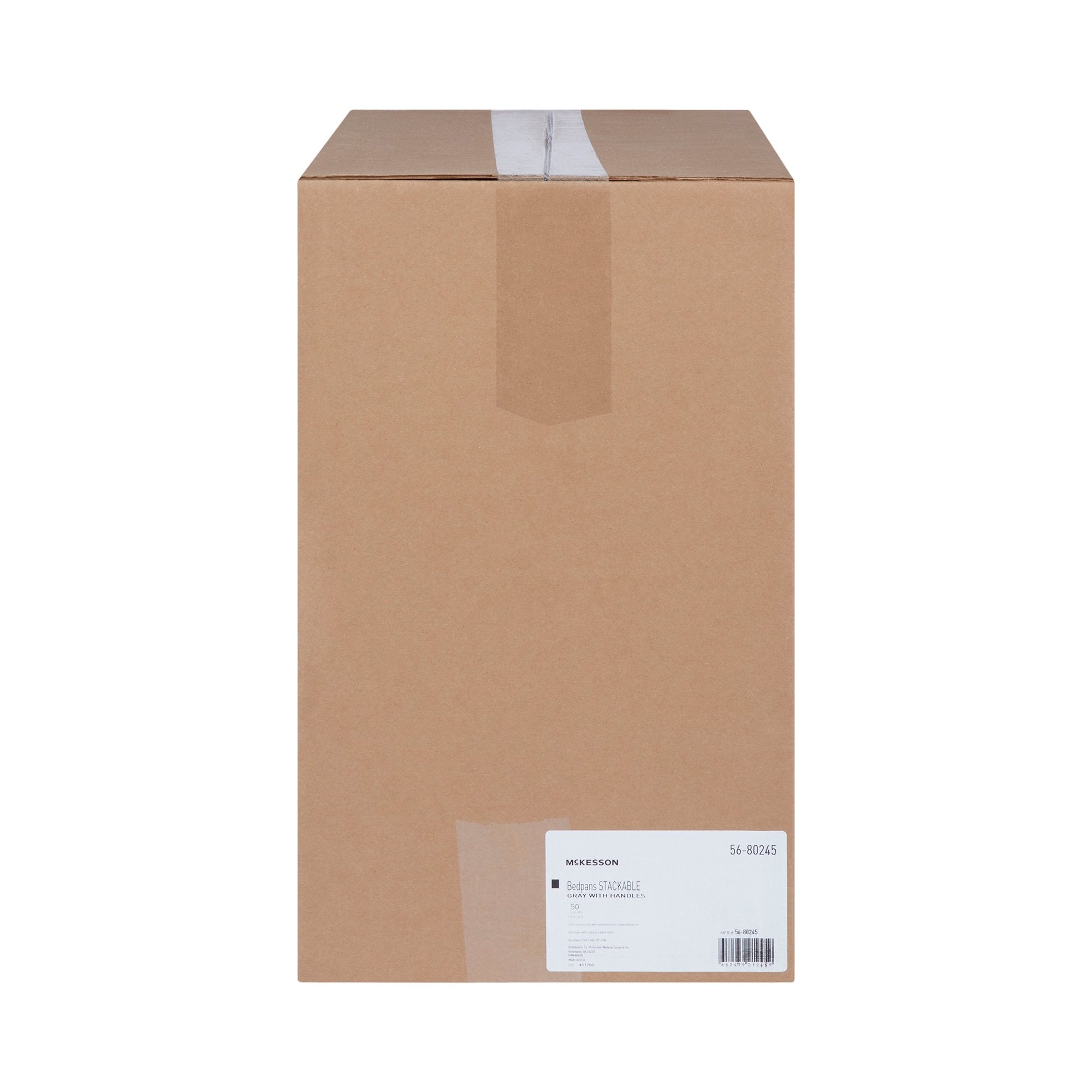Stackable Bedpan McKesson Graphite 2 Quart / 1893 mL, Packaging Type- Case