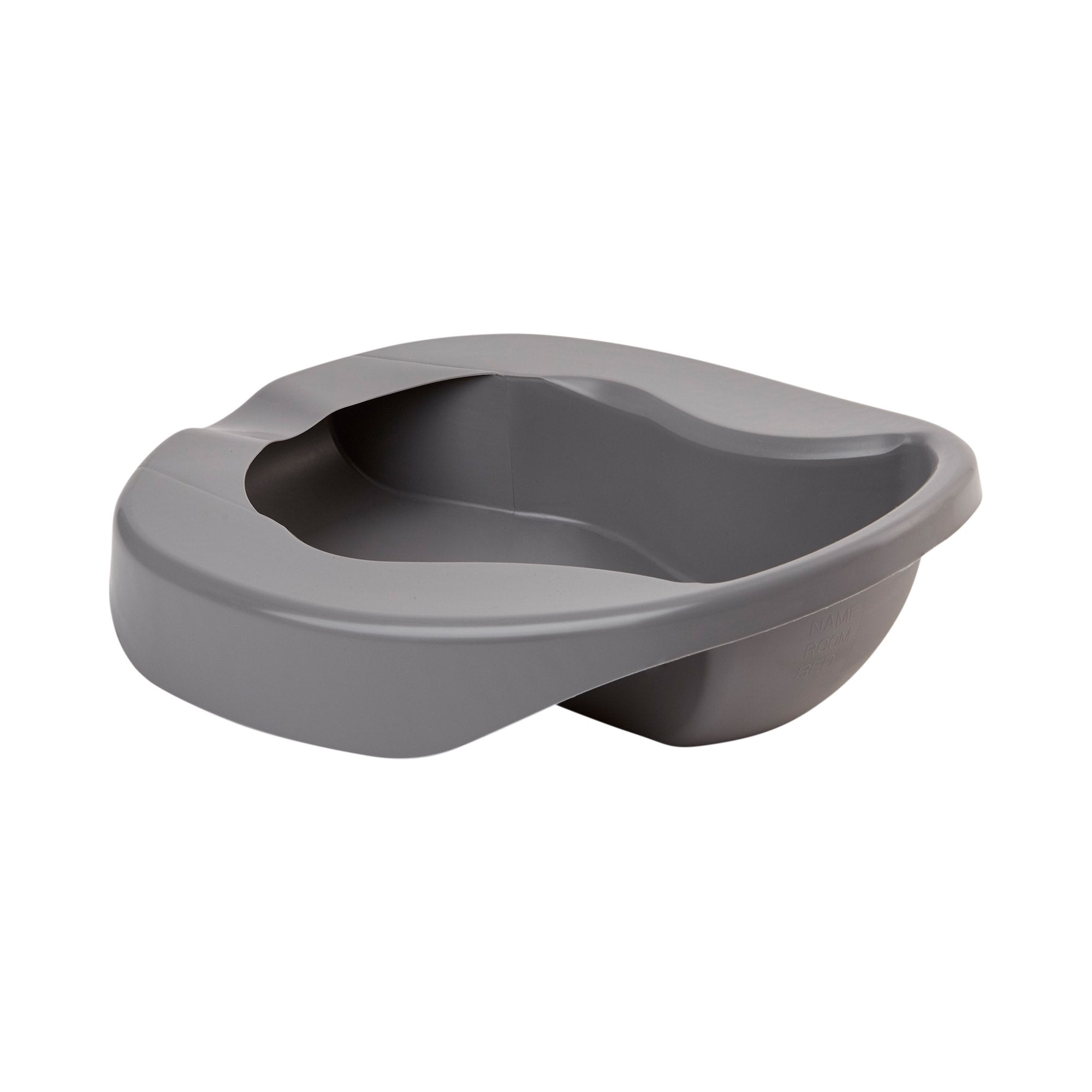 Pontoon Bedpan McKesson Graphite 2 Quart / 1893 mL, Packaging Type- Case