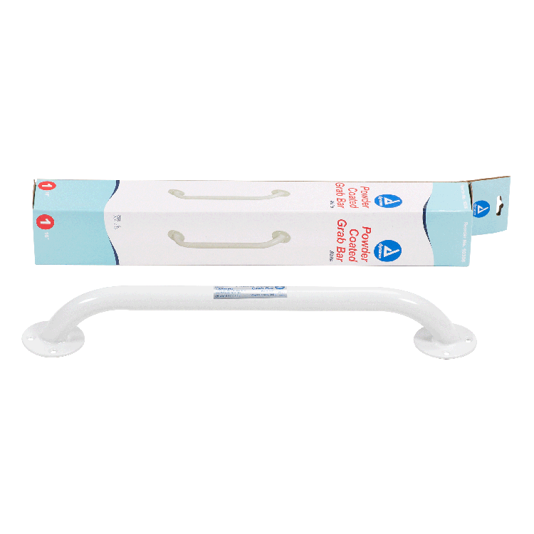 Dynarex Powder Coated Grab Bars - Durable, Non-Slip Safety Handrails for Bathroom & Home Use - Enhance Stability & Support for Seniors & Disabled Individuals.