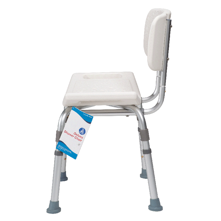 Deluxe shower chair with backrest