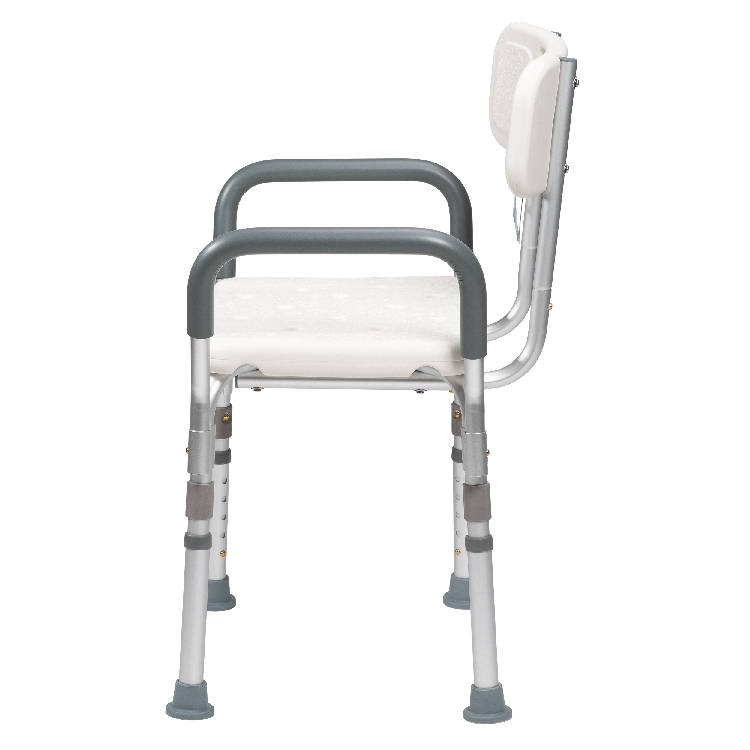 Shower chair with arm support