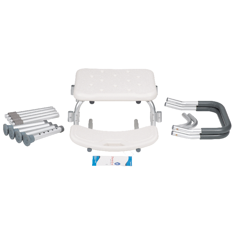 Foldable bath chair top view