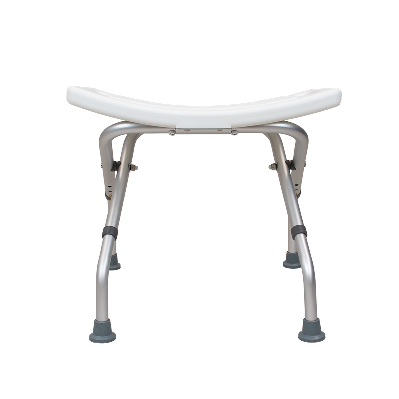 Dynarex Foldable Shower Bench Without Back – Space-Saving, Lightweight & Durable Design for Safety & Comfort in the Shower – Ideal for Seniors & Disabled Users