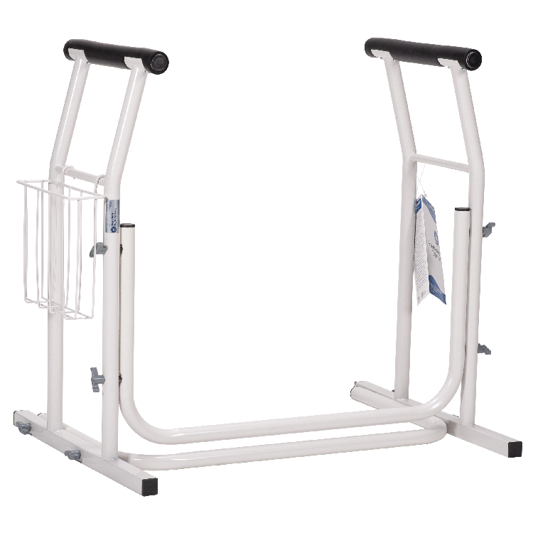 Dynarex Toilet Safety Rail- Freestanding, Adjustable Height
