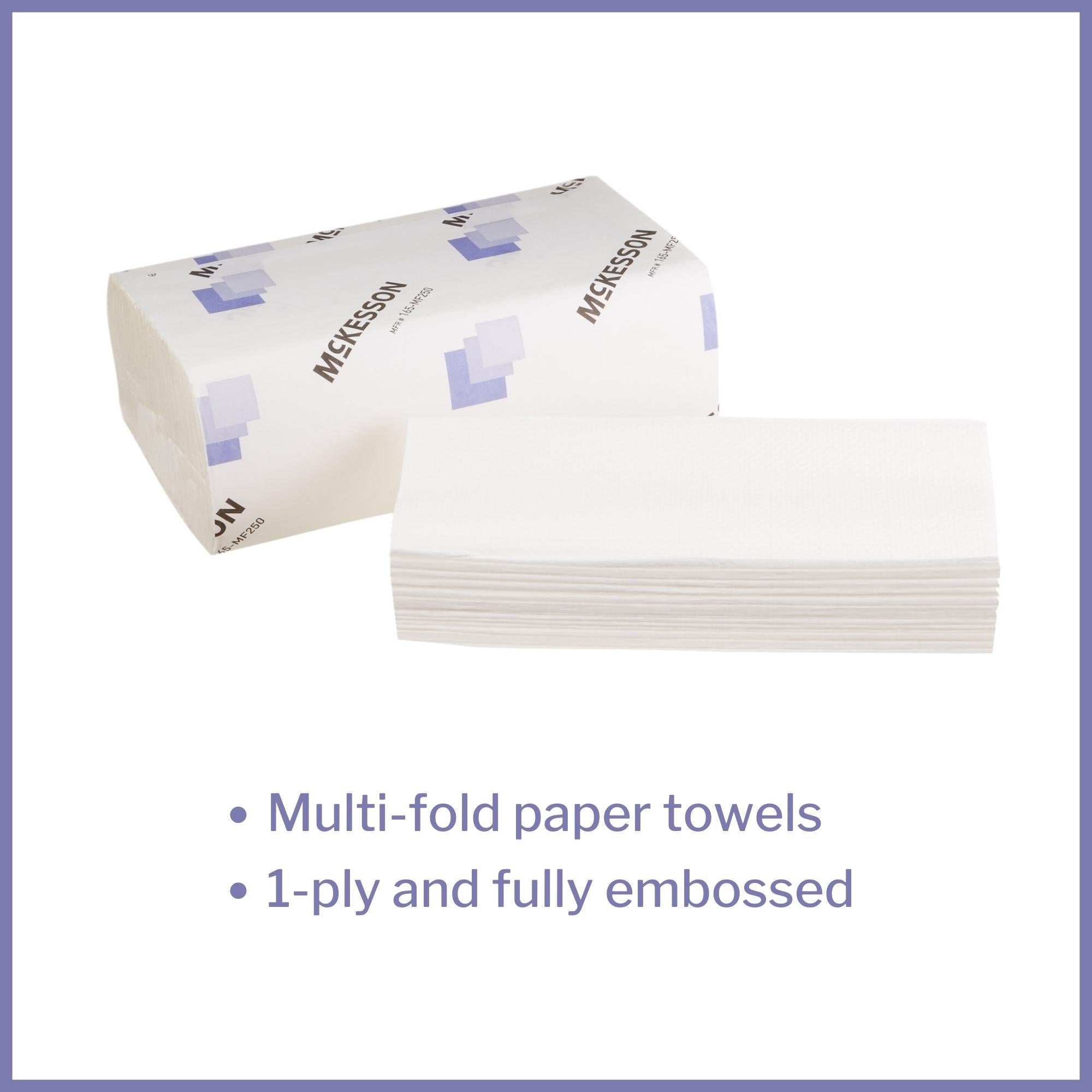 McKesson wrapped multifold paper hand towels