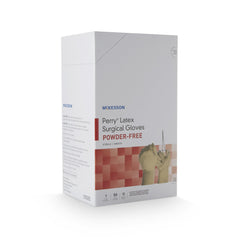 Surgical Glove McKesson Perry Size 6.5 Sterile Latex Standard Cuff Length Smooth Cream Not Chemo Approved | 4Box/Case