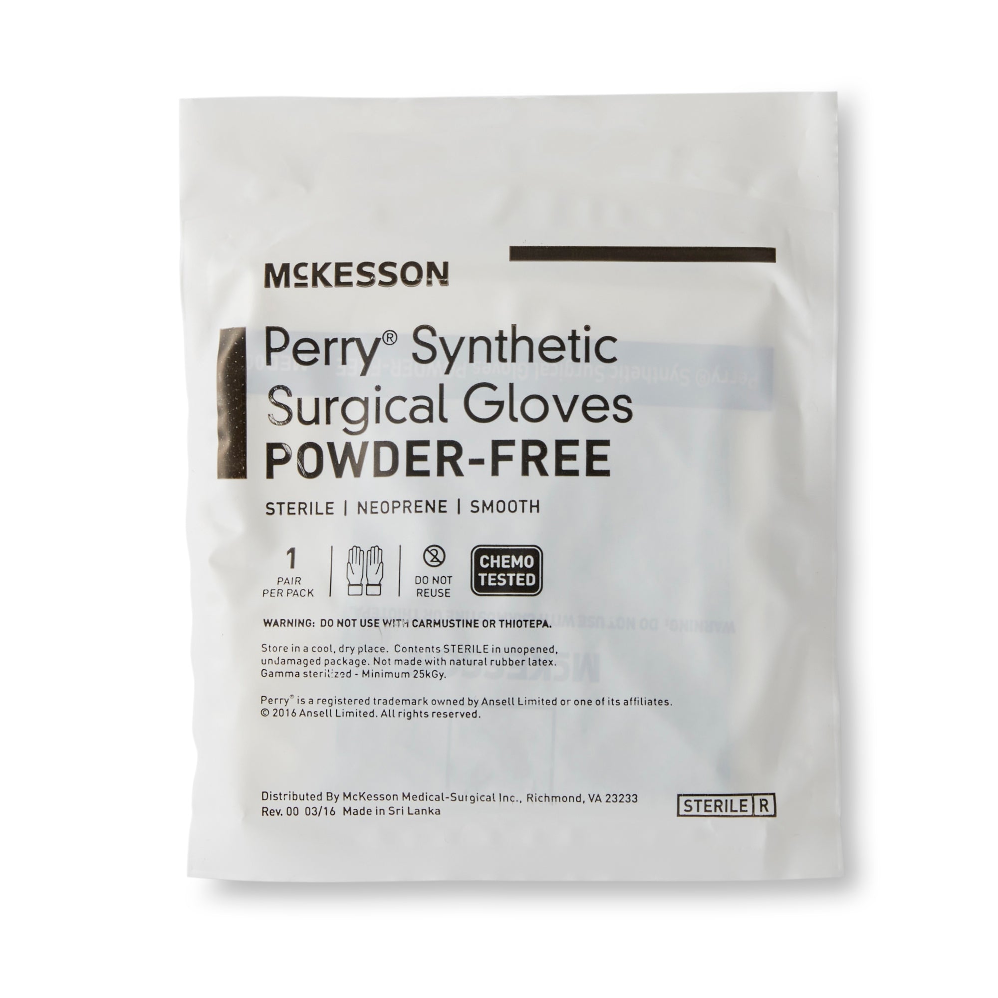 Surgical Glove McKesson Perry Performance Plus Size 7 Sterile Polychloroprene Standard Cuff Length Smooth Dark Green Chemo Tested | 4Box/Case