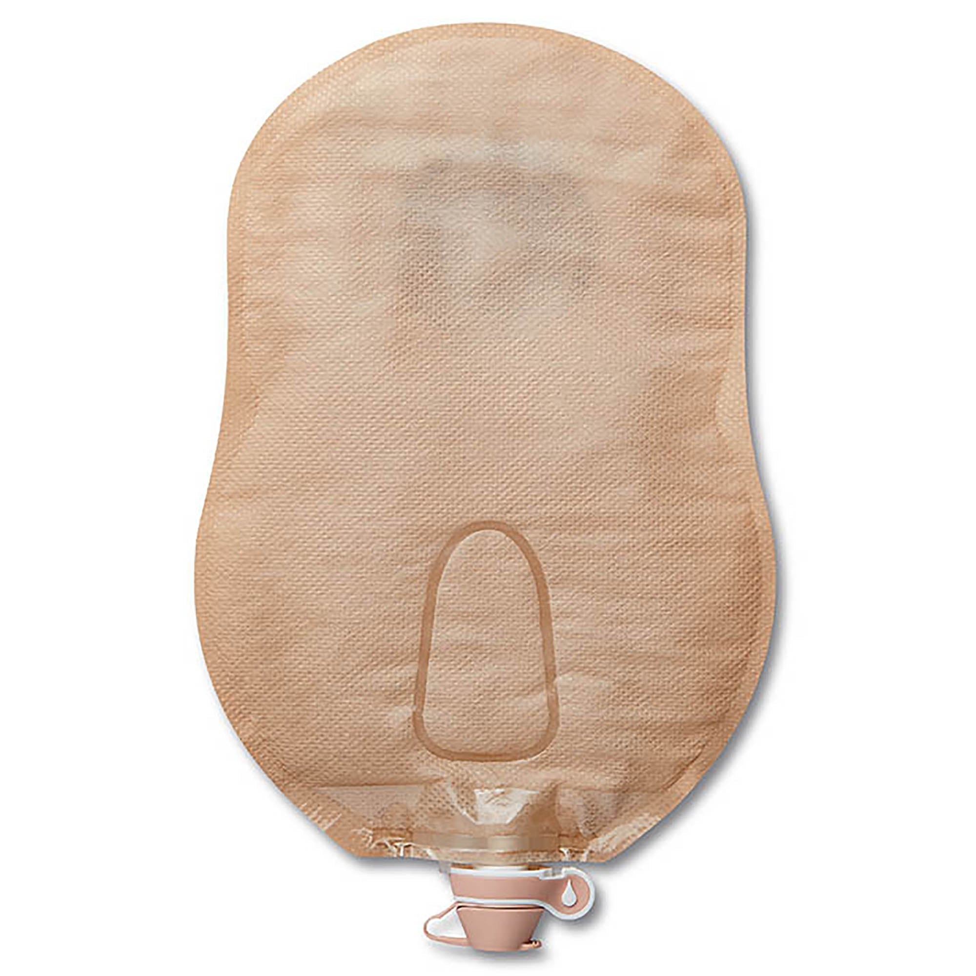 Urostomy Pouch Premier One-Piece System 9 Inch Length Convex, Pre-Cut 1-1/8 Inch Stoma Drainable | 5/Box