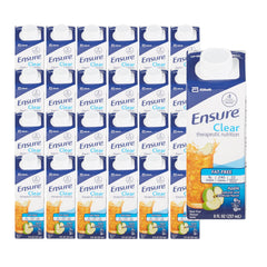 Oral Supplement Ensure Clear Therapeutic Nutrition Apple Flavor Liquid 8 oz. Reclosable Carton | 24/Case)