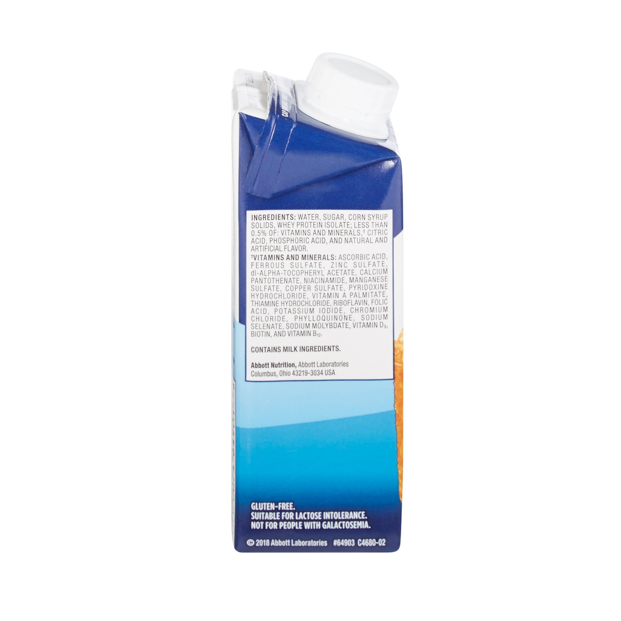 Oral Supplement Ensure Clear Therapeutic Nutrition Apple Flavor Liquid 8 oz. Reclosable Carton | 24/Case)
