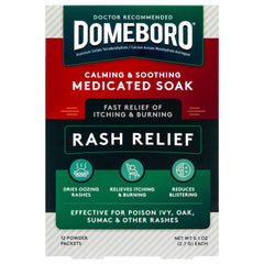 Itch Relief Domeboro Rash Relief 0.5% Strength Powder 2.7 Grams Individual Packet