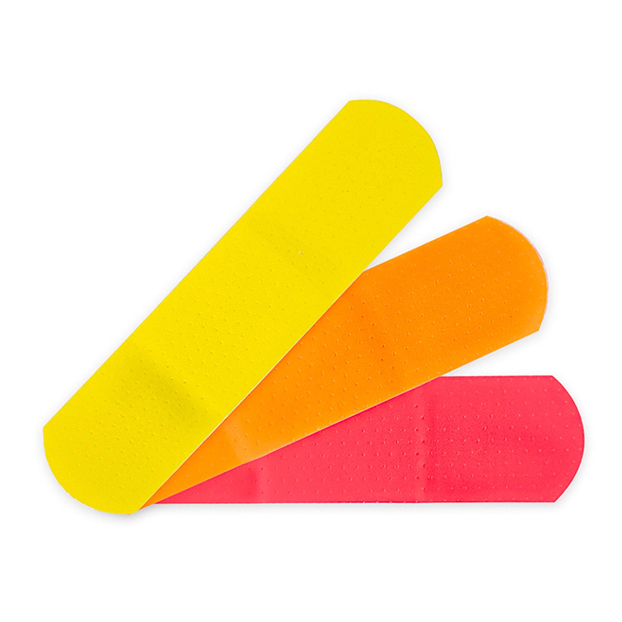 Adhesive Strip McKesson Kids 3/4 X 3 Inch Plastic Rectangle Neon Sterile, Packaging Type- Case
