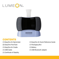 Spirometer System McKesson LUMEON EasyOne Air Touch Screen Display Disposable Mouthpiece, Packaging Type - Each