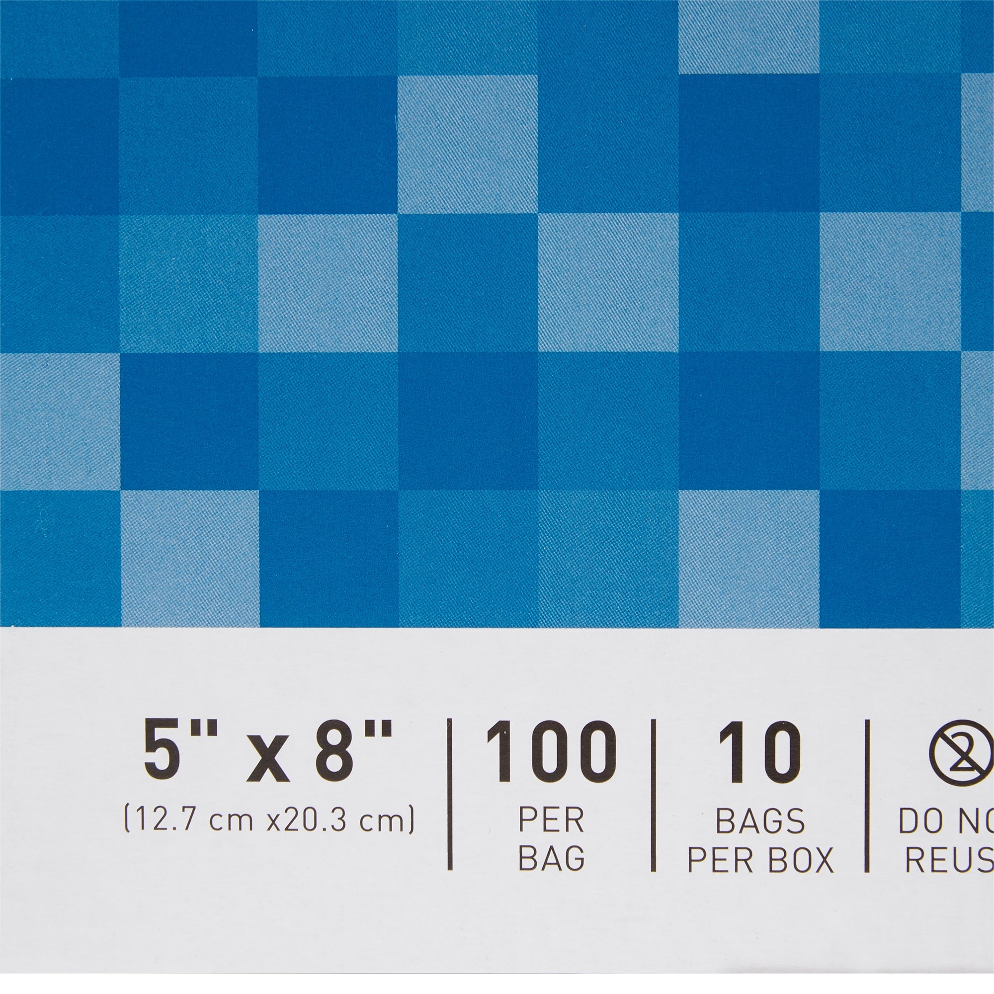 Reclosable Bag McKesson 5 X 8 Inch Polyethylene Clear Zipper Closure