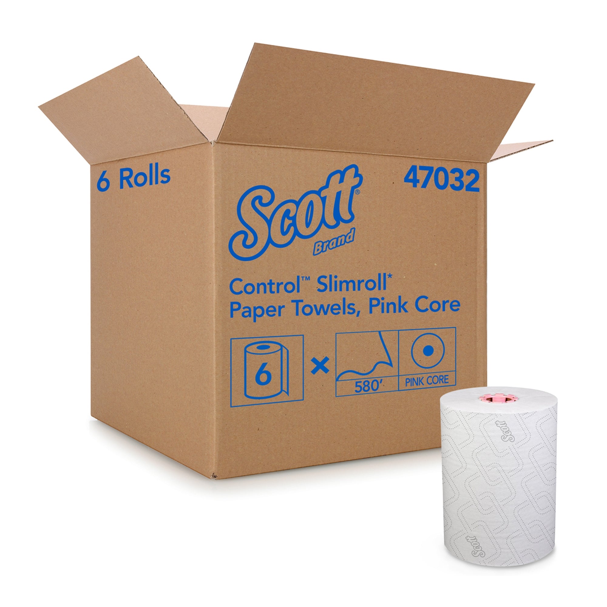 Paper Towel Scott MOD Slimroll Hardwound Roll 8 Inch X 580 Foot | 6/Case