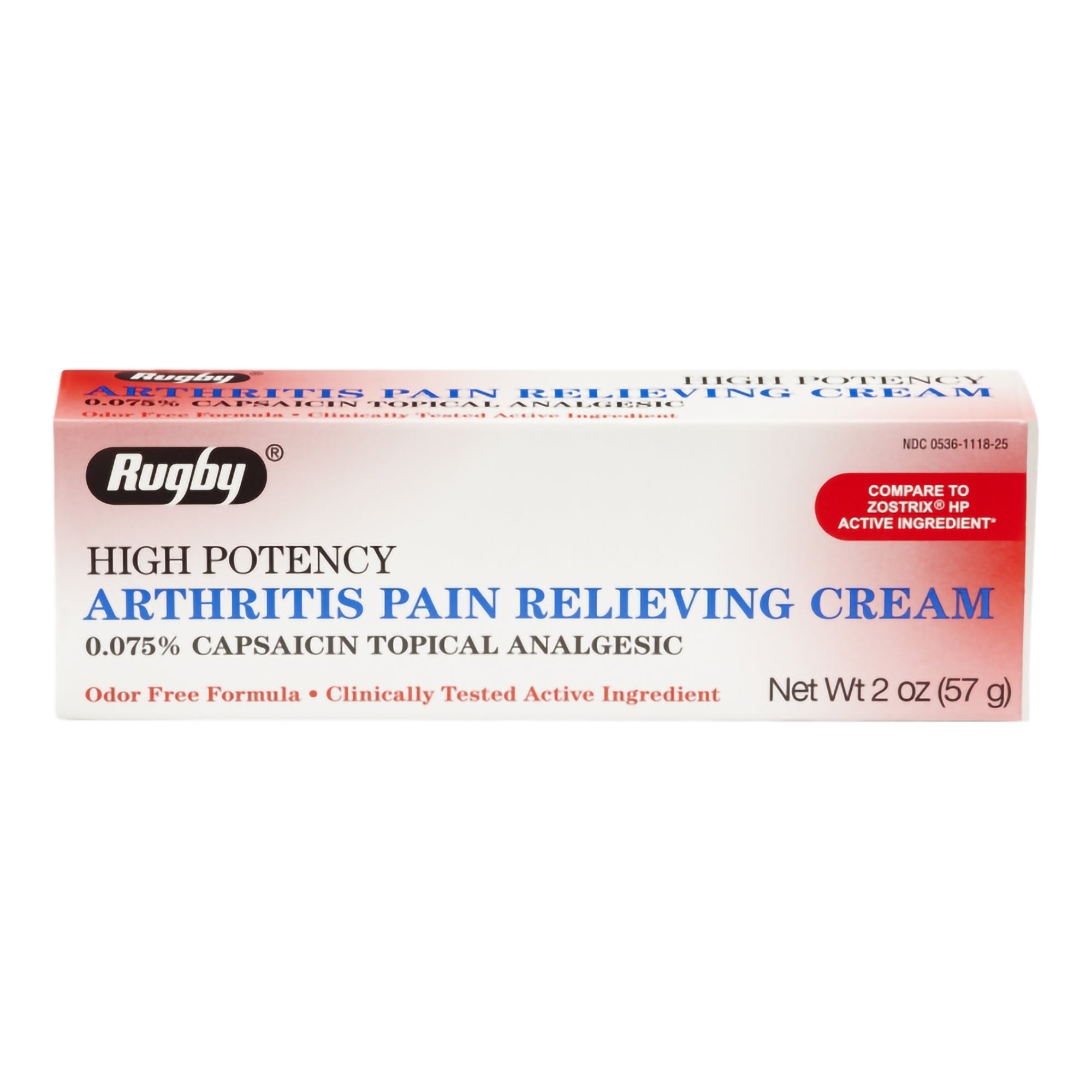 Topical Pain Relief Major 0.075% Strength Capsaicin Cream 2 oz.,Packaging Type- Each